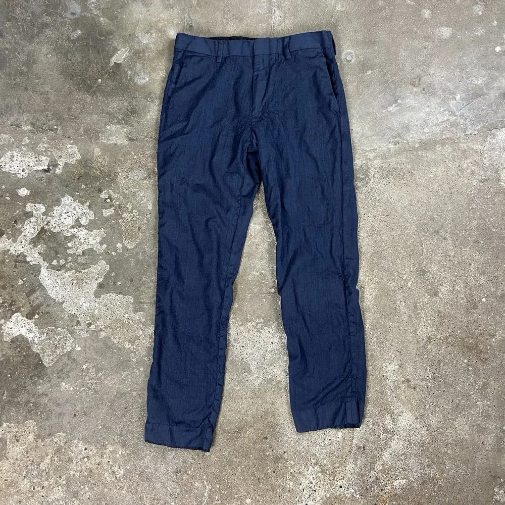 J.Crew Thompson Dress Pants Size 29x32 Navy 100% Wool Slim Fit Casual‎ Wear